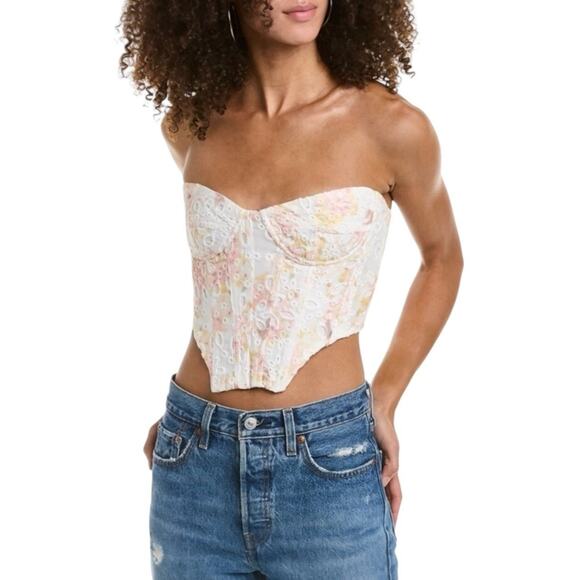NWT! Bardot Lila Corset Bustier Top in Sunny Floral - Size 8 (MSRP $119) - Picture 5 of 13